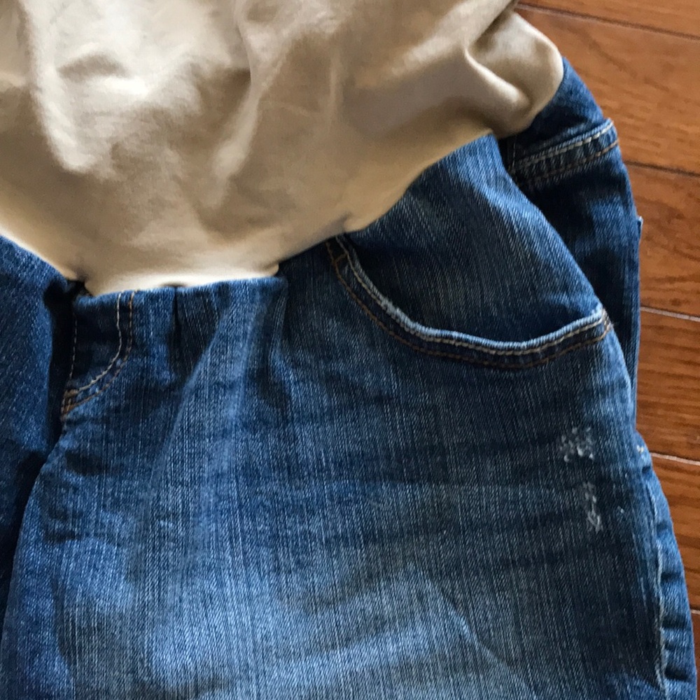 Indigo Blue Jean Maternity Shorts Size M/M - Picture 3 of 6